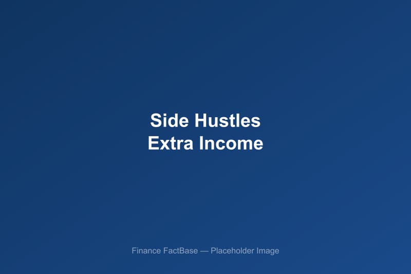 Person working on a laptop from home with financial charts and earnings data showing side hustle income potential