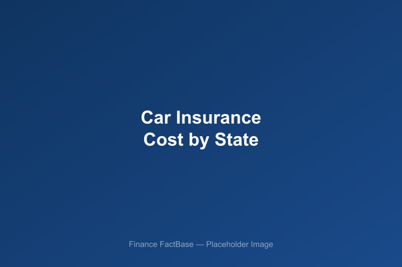 Map of the United States showing car insurance cost variations by state with rate comparison data
