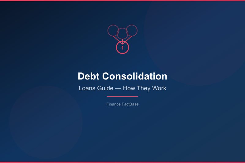 Debt consolidation loans — borrower organizing credit card statements and reviewing a consolidation loan offer