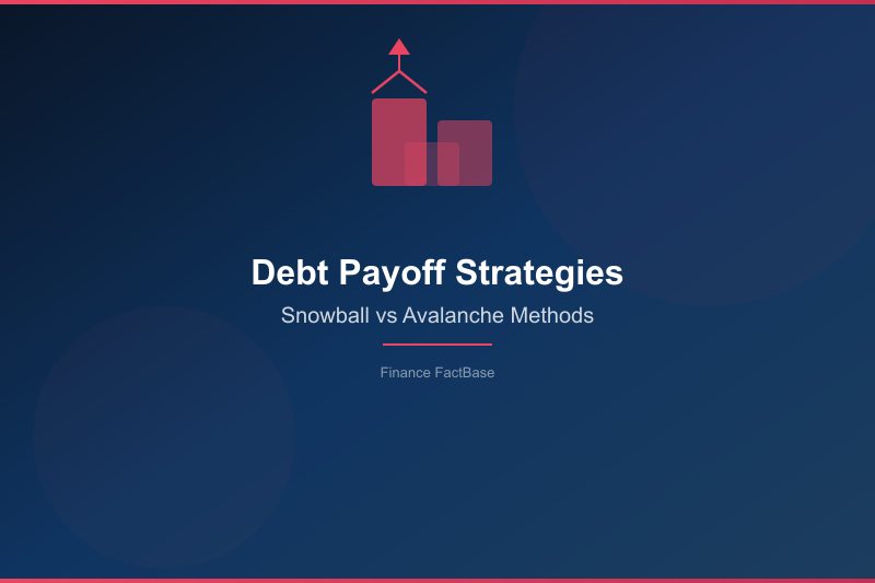 Debt payoff strategies comparison showing snowball and avalanche methods for paying off debt