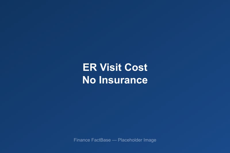 Hospital emergency room entrance with ambulance bay illustrating the high cost of ER visits for uninsured patients