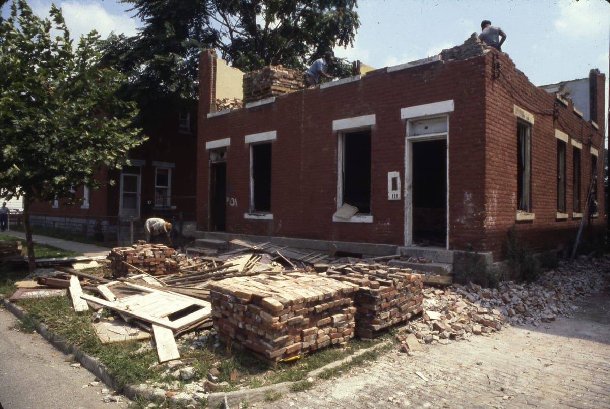 Home renovation site showing phased project spending relevant to HELOC draw period decisions