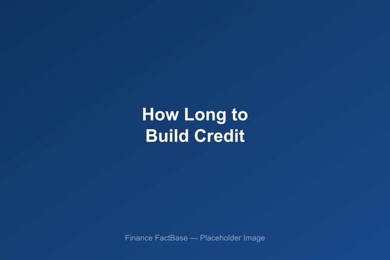 Timeline graphic showing the stages of building credit from scratch, from first account to excellent credit score