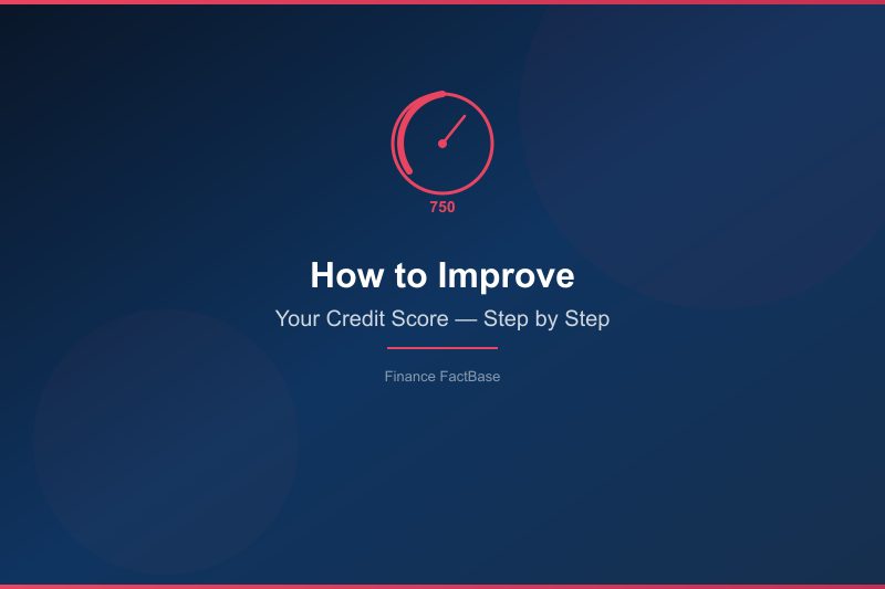 How to improve your credit score — person reviewing credit report and financial data