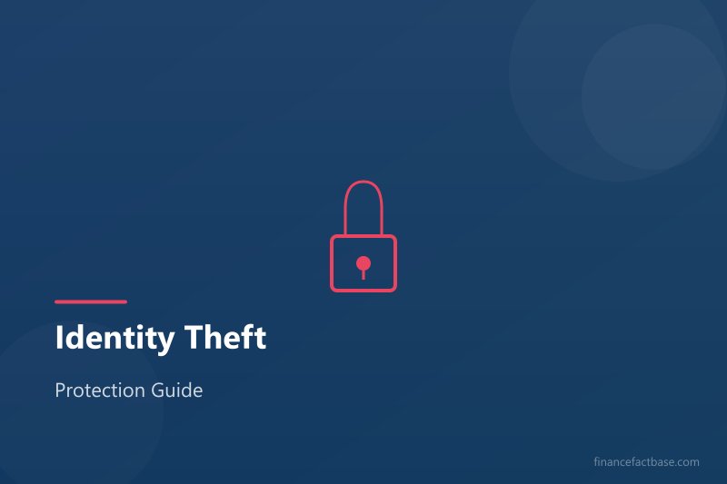 Identity theft protection — digital security concept showing a lock symbol over personal financial data